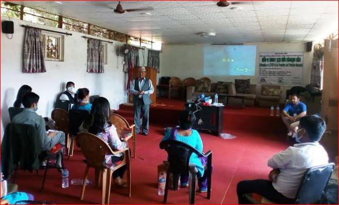 कोभिड-१९ रोकथाम र सुरक्षा सम्बन्धि सचेतनामुलक ३ दिने प्रशिक्षण कार्यक्रम काभ्रेमा सुरु