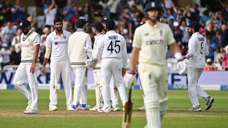 इङ्ग्ल्यान्डसँगको तेस्रो टेस्टको दोस्रो पारीमा भारतले २ सय १५ रन बनायो