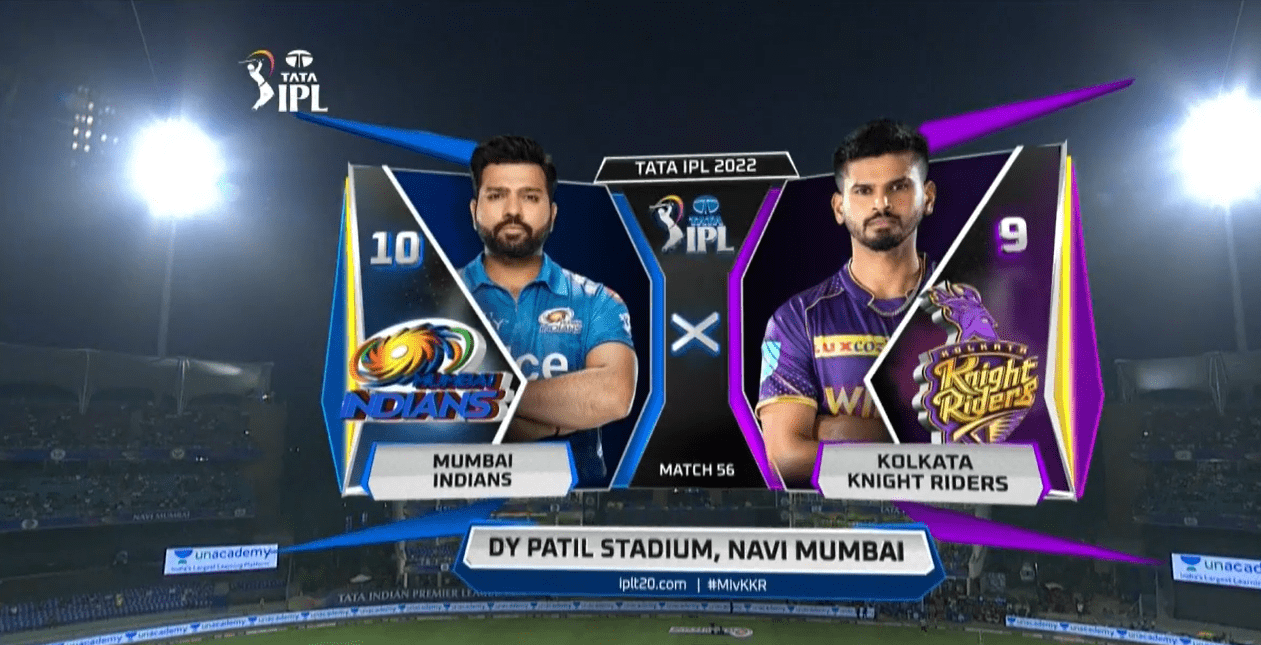 आईपीएल : कोलकाताले मुम्बईलाई ५२ रनले हरायो