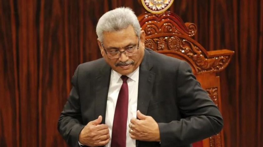 श्रीलङ्काका राष्ट्रपति राजापाक्षेद्वारा राजीनामा