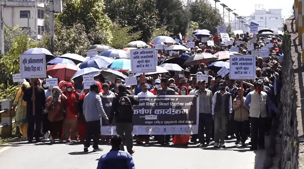 काठमाडौंमा मेयर बालेन विरुद्ध प्रर्दशन