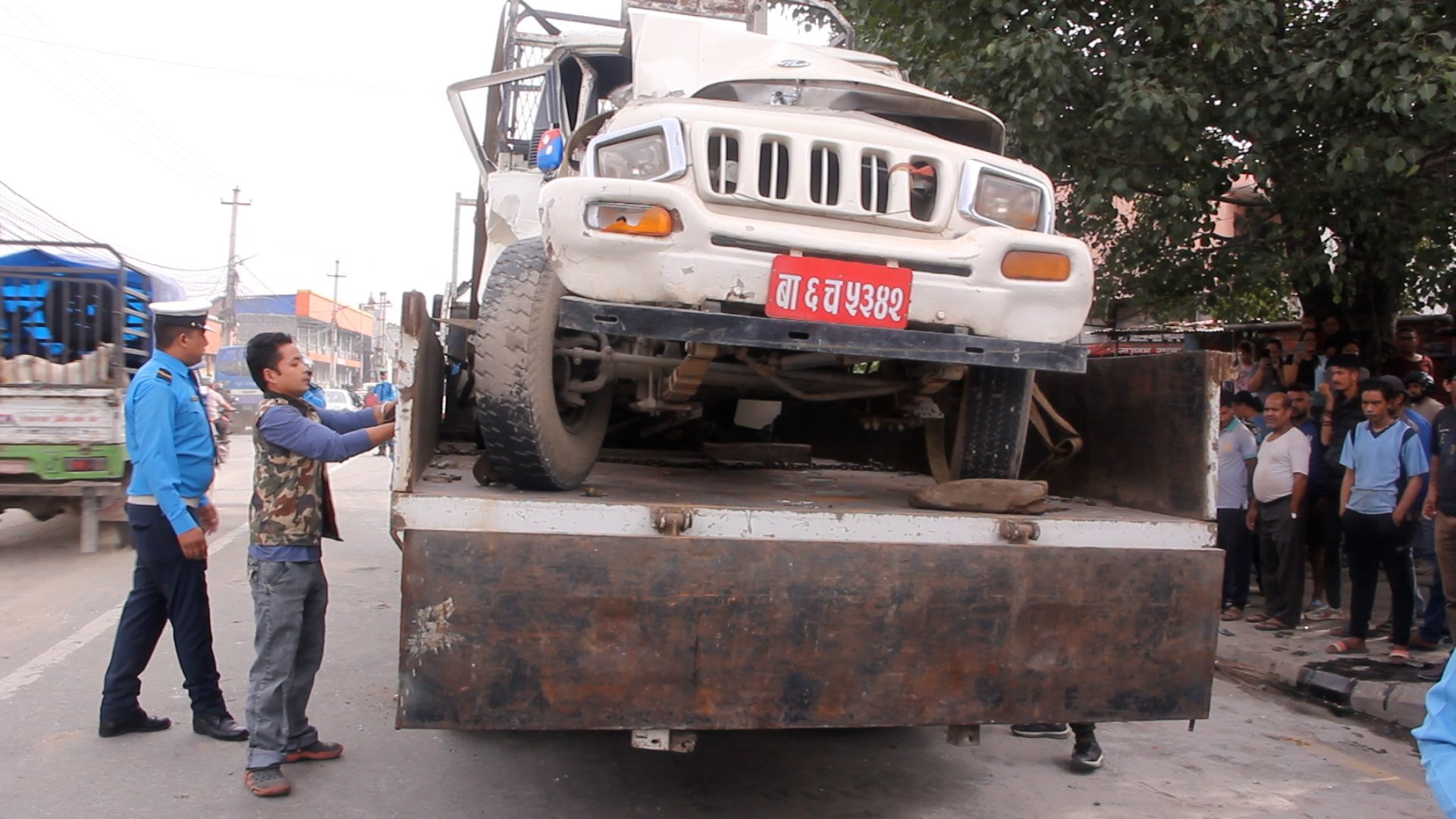काठमाडौँको छाप्रोमा सवारी दुर्घटना : एकको मृत्यु, ९ जना घाइते