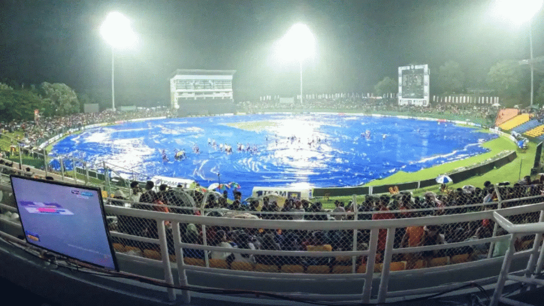 नेपाल र भारतकाे खेल हुने पल्लाकेली रंगशाला क्षेत्रमा सिमसिम पानी पर्न थाल्यो, यस्तो छ मौसमी प्रक्षेपण